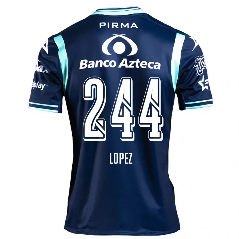 Danxen Kobiety Daniel López #244 Ciemnoniebieski Wyjazdowa Koszulka 2024/25 Koszulki Klubowe
