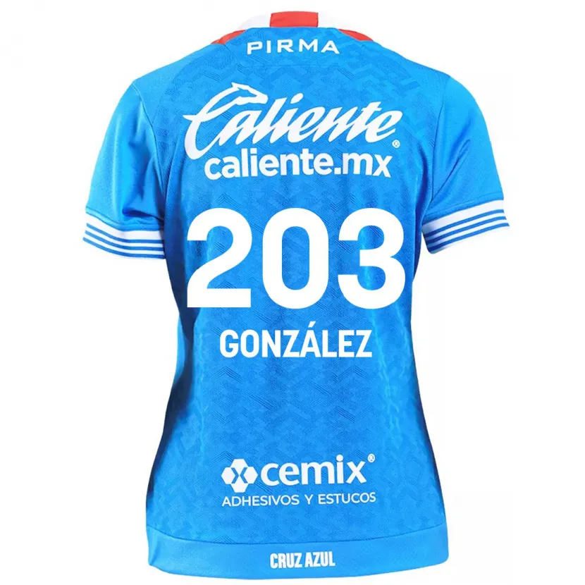 Danxen Dzieci Rogelio González #203 Niebieskie Niebo Domowa Koszulka 2024/25 Koszulki Klubowe