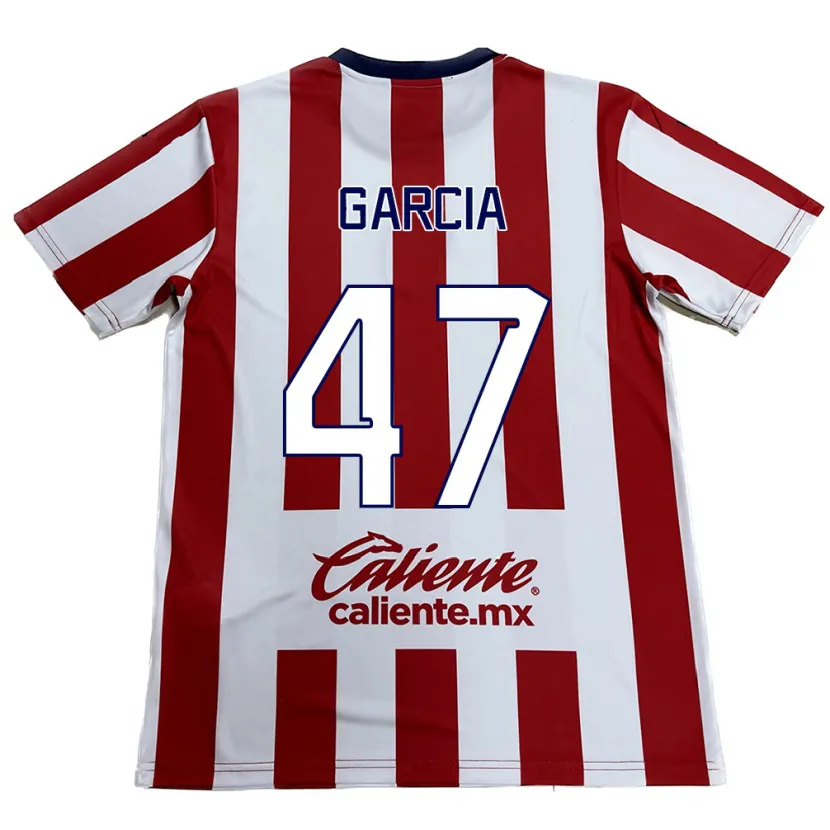 Danxen Dzieci Gael García #47 Czerwono-Biały Domowa Koszulka 2024/25 Koszulki Klubowe