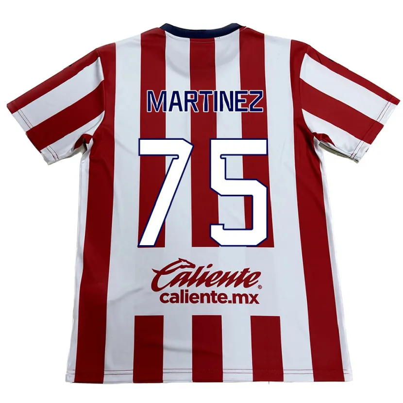 Danxen Dzieci Isaac Martínez #75 Czerwono-Biały Domowa Koszulka 2024/25 Koszulki Klubowe