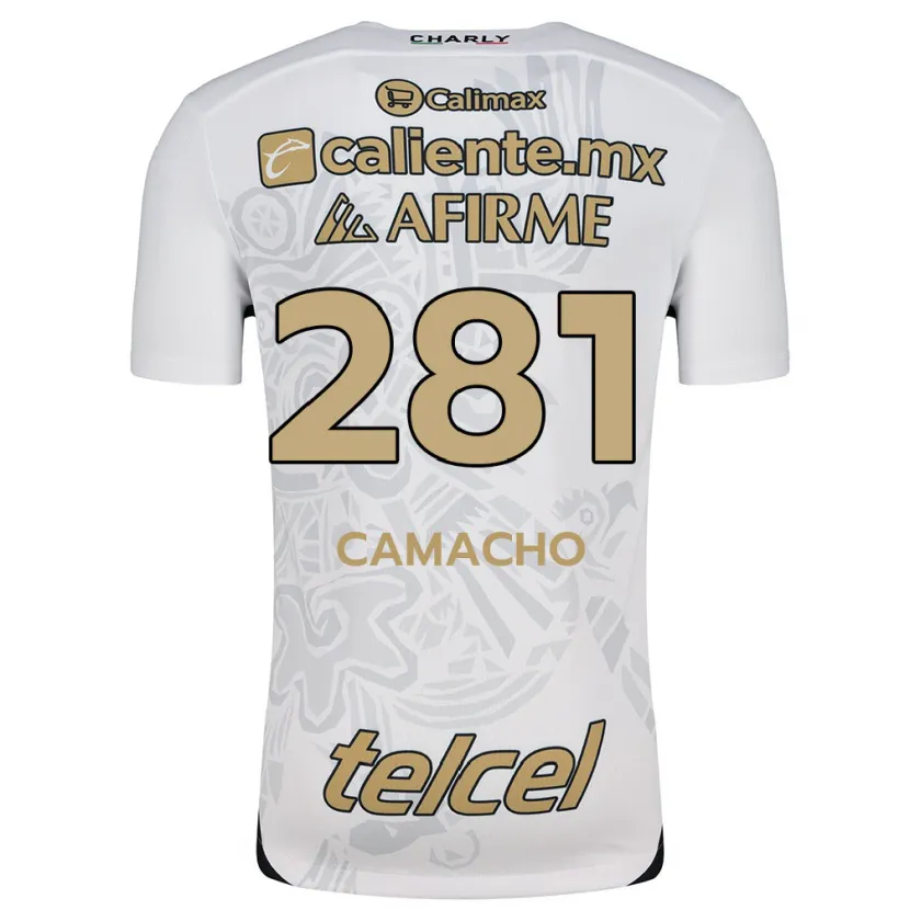 Danxen Dzieci Javier Camacho #281 Biało-Czarny Wyjazdowa Koszulka 2024/25 Koszulki Klubowe