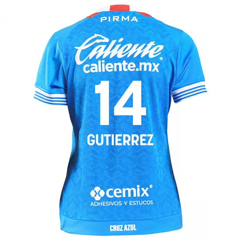 Danxen Męski Alexis Gutiérrez #14 Niebieskie Niebo Domowa Koszulka 2024/25 Koszulki Klubowe