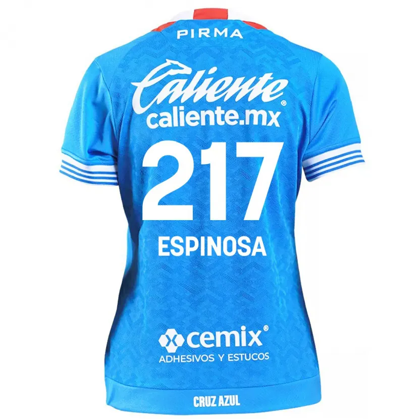 Danxen Męski Samuel Espinosa #217 Niebieskie Niebo Domowa Koszulka 2024/25 Koszulki Klubowe