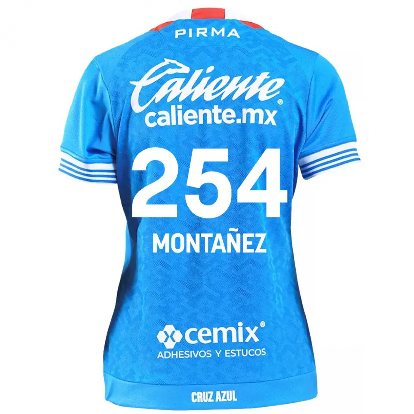 Danxen Męski Humberto Montañez #254 Niebieskie Niebo Domowa Koszulka 2024/25 Koszulki Klubowe