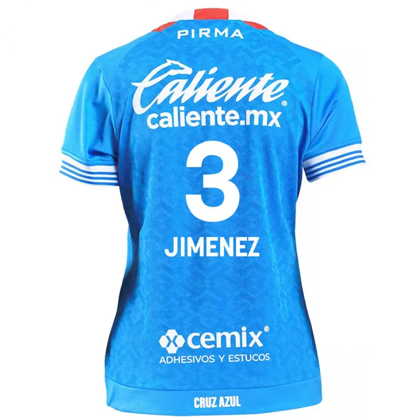 Danxen Męski Jaiber Jimenez #3 Niebieskie Niebo Domowa Koszulka 2024/25 Koszulki Klubowe