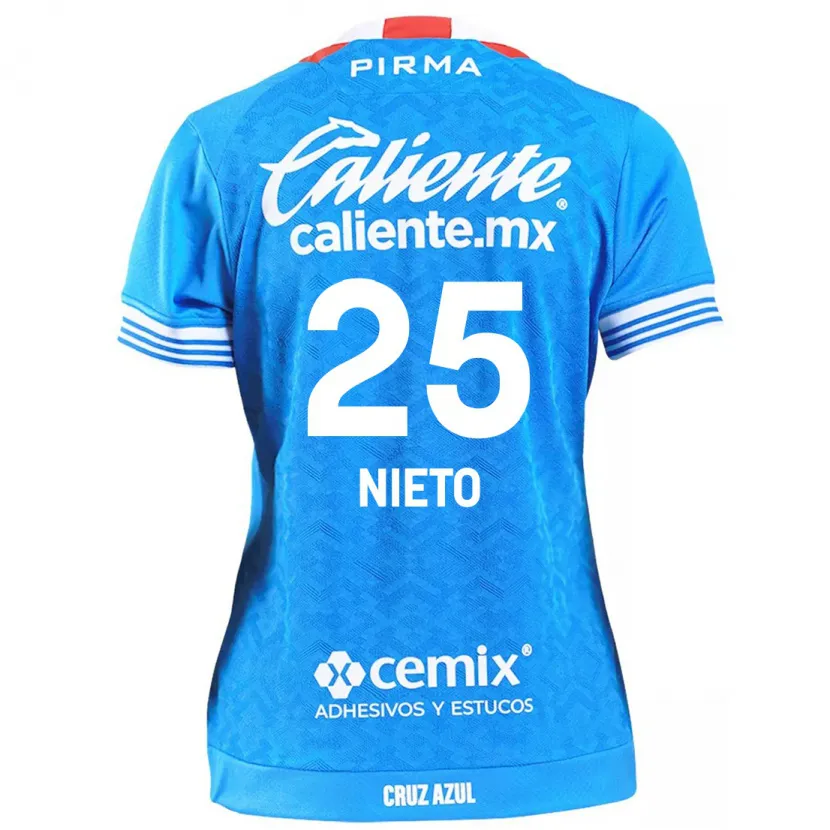 Danxen Męski Natsidieli Nieto #25 Niebieskie Niebo Domowa Koszulka 2024/25 Koszulki Klubowe