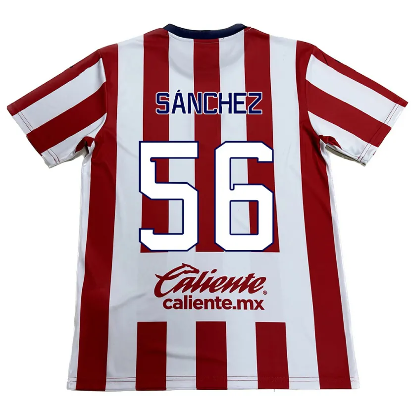Danxen Męski Benjamín Sánchez #56 Czerwono-Biały Domowa Koszulka 2024/25 Koszulki Klubowe