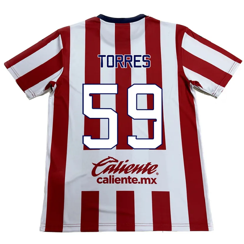 Danxen Męski Christian Torres #59 Czerwono-Biały Domowa Koszulka 2024/25 Koszulki Klubowe