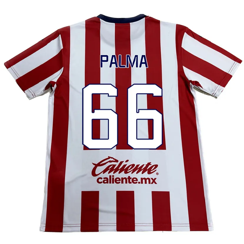 Danxen Męski Arturo Palma #66 Czerwono-Biały Domowa Koszulka 2024/25 Koszulki Klubowe