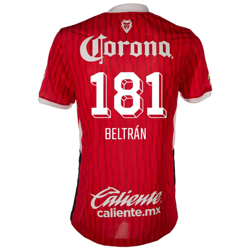 Danxen Męski Ronaldo Beltrán #181 Czerwono-Biały Domowa Koszulka 2024/25 Koszulki Klubowe