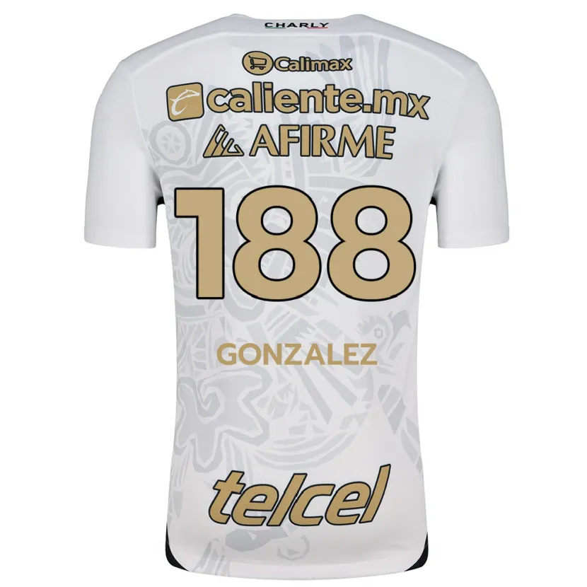 Danxen Męski Jorge González #188 Biało-Czarny Wyjazdowa Koszulka 2024/25 Koszulki Klubowe