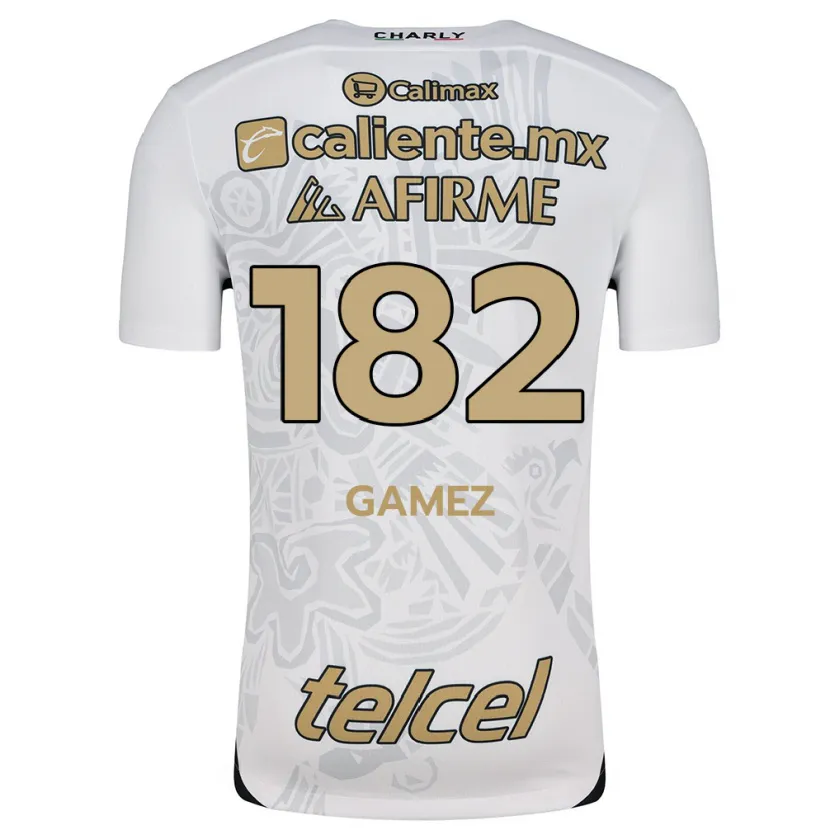 Danxen Męski Mark Gamez #182 Biało-Czarny Wyjazdowa Koszulka 2024/25 Koszulki Klubowe