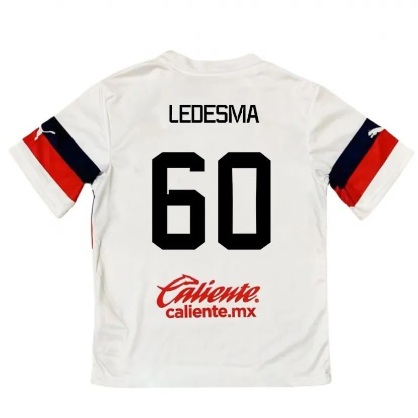 Danxen Męski Luis Ledesma #60 Biało - Czerwony Wyjazdowa Koszulka 2024/25 Koszulki Klubowe