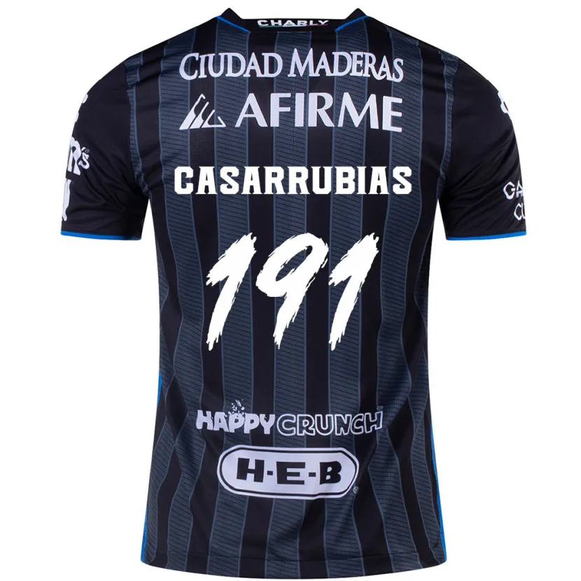 Danxen Męski Aaron Casarrubias #191 Biało-Czarny Wyjazdowa Koszulka 2024/25 Koszulki Klubowe