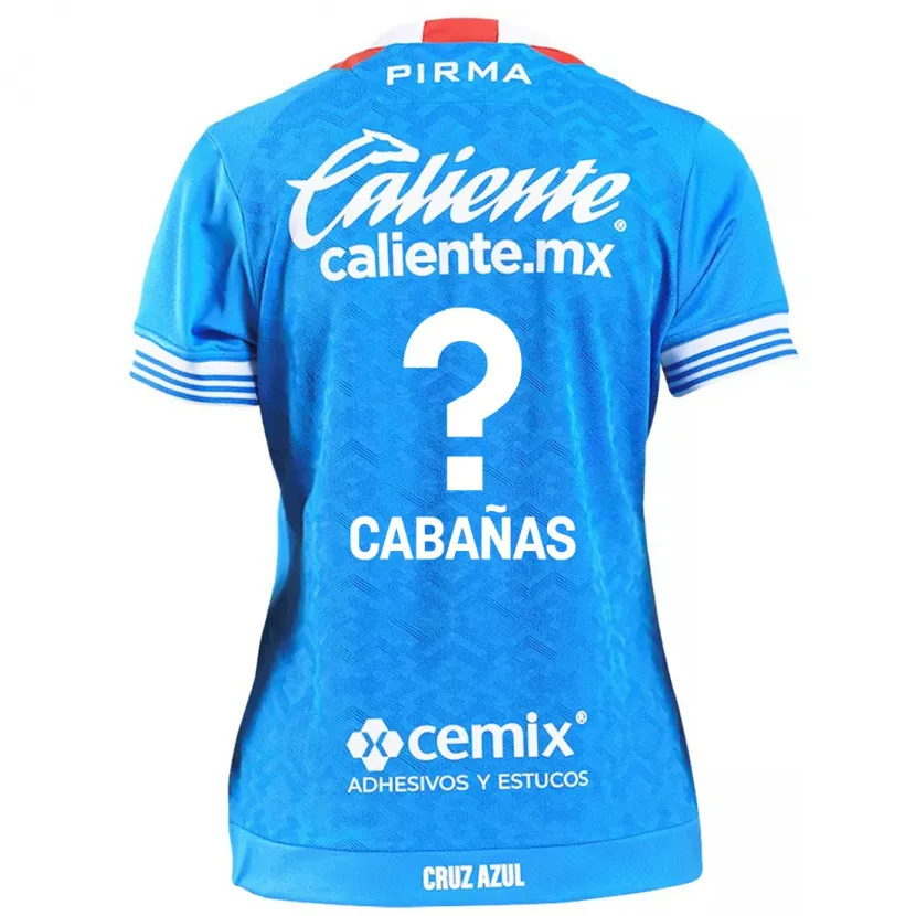 Danxen Kobiety Alfredo Cabañas #0 Niebieskie Niebo Domowa Koszulka 2024/25 Koszulki Klubowe