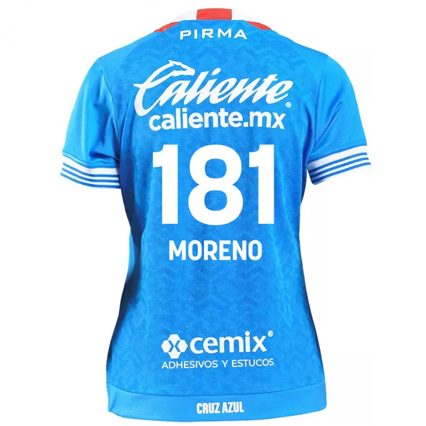 Danxen Kobiety Roberto Moreno #181 Niebieskie Niebo Domowa Koszulka 2024/25 Koszulki Klubowe