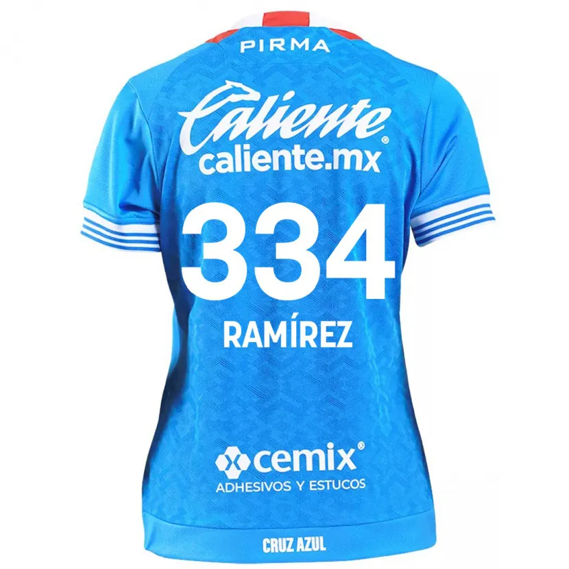 Danxen Kobiety Mauricio Ramírez #334 Niebieskie Niebo Domowa Koszulka 2024/25 Koszulki Klubowe