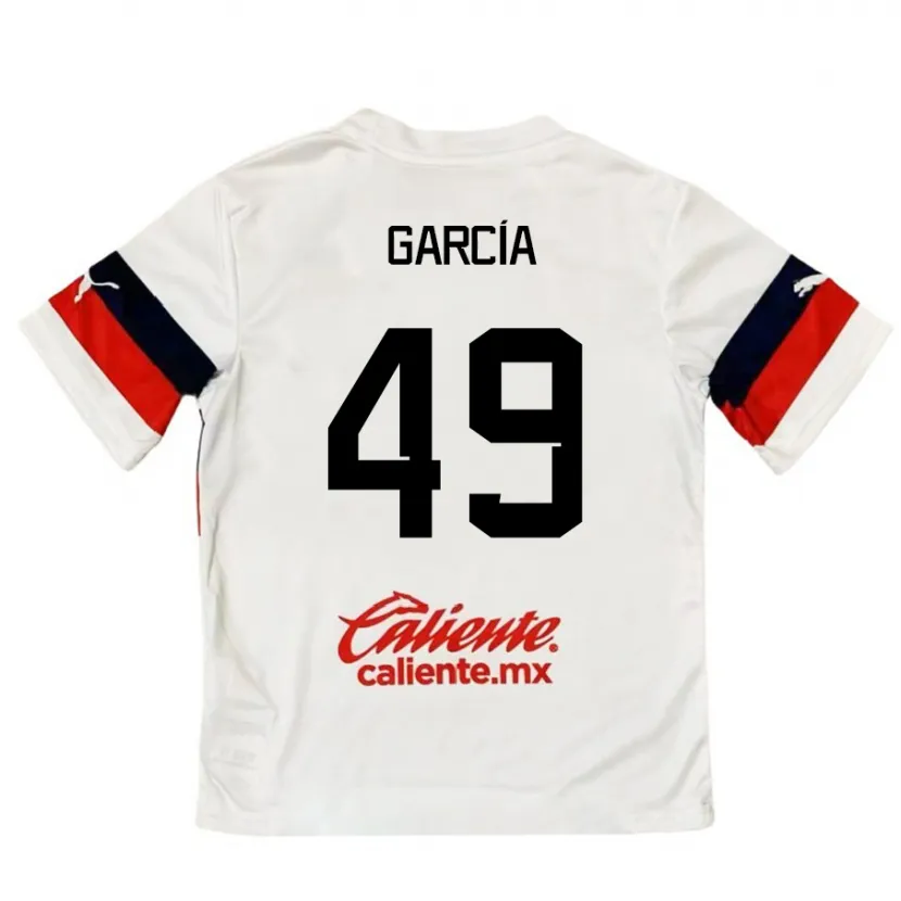 Danxen Kobiety Gilberto García #49 Biało - Czerwony Wyjazdowa Koszulka 2024/25 Koszulki Klubowe