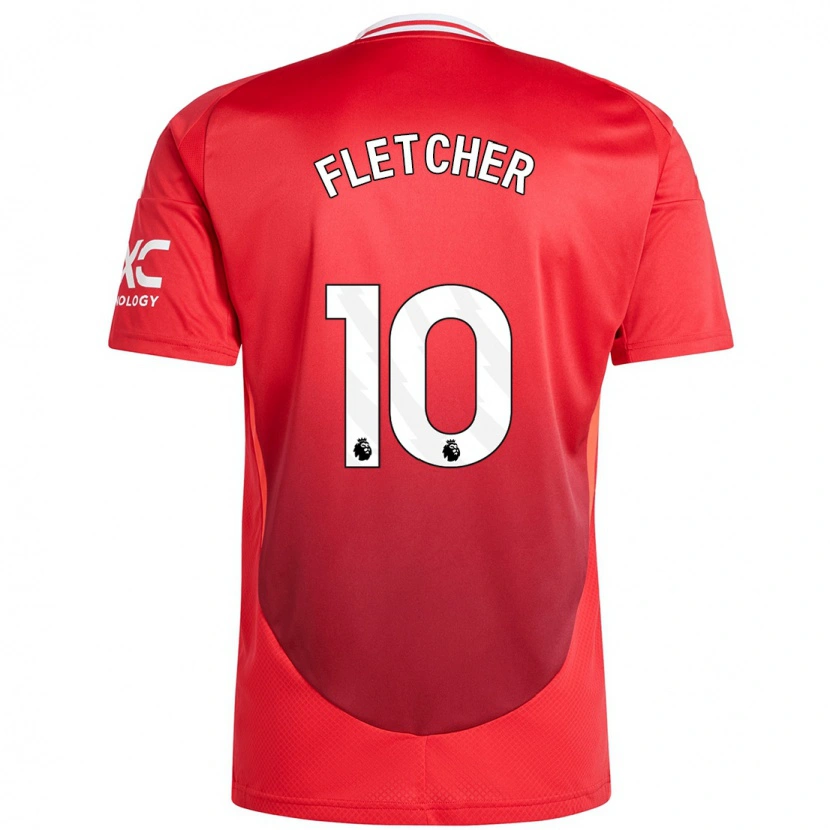 Danxen Dzieci Jack Fletcher #10 Jasnoczerwony Domowa Koszulka 2024/25 Koszulki Klubowe