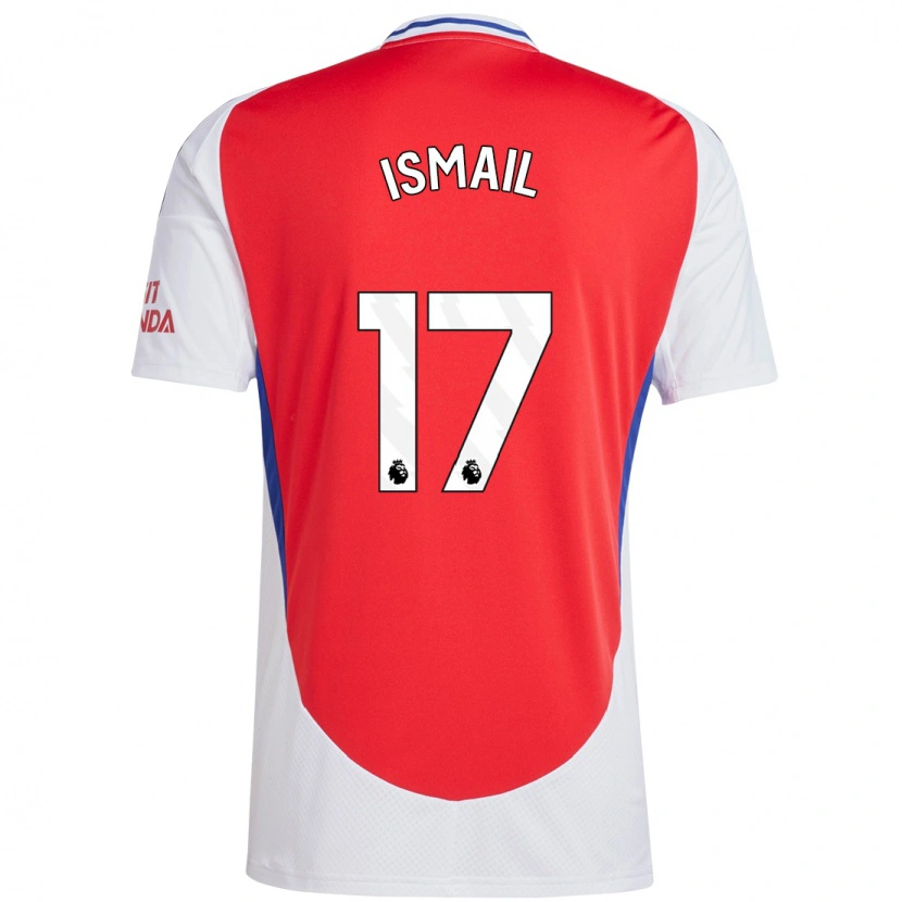 Danxen Dzieci Cam'ron Ismail #17 Czerwony Biały Domowa Koszulka 2024/25 Koszulki Klubowe
