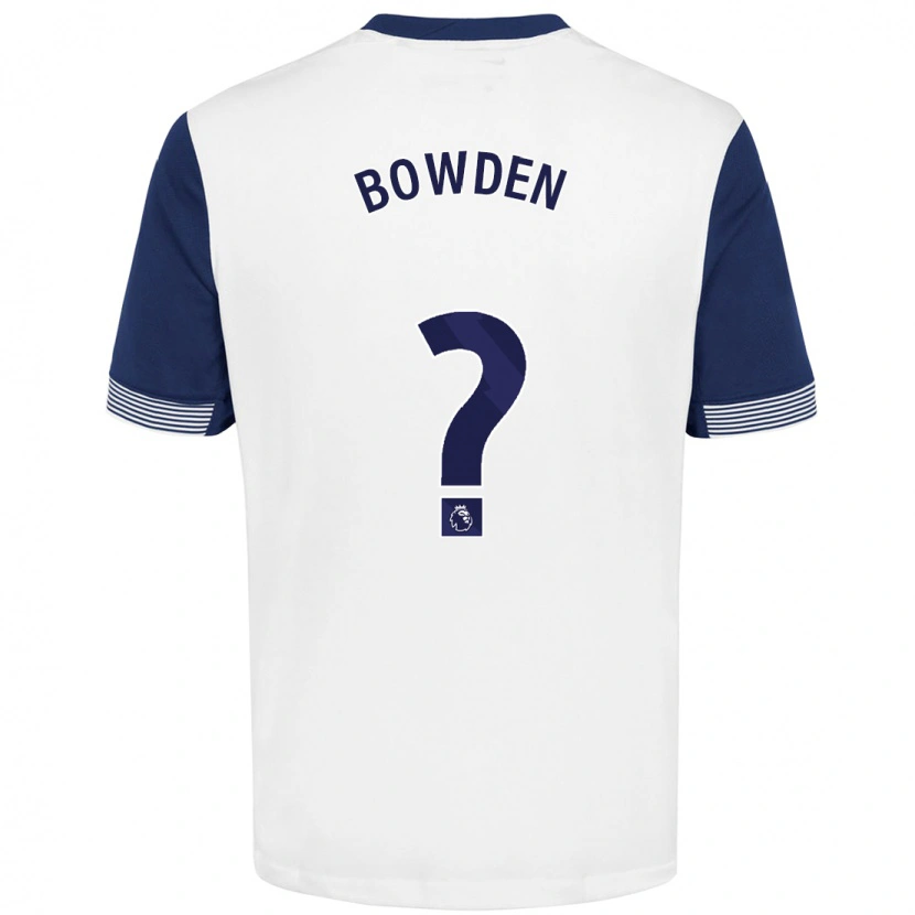 Danxen Dzieci Jamie Bowden #0 Biały Niebieski Domowa Koszulka 2024/25 Koszulki Klubowe