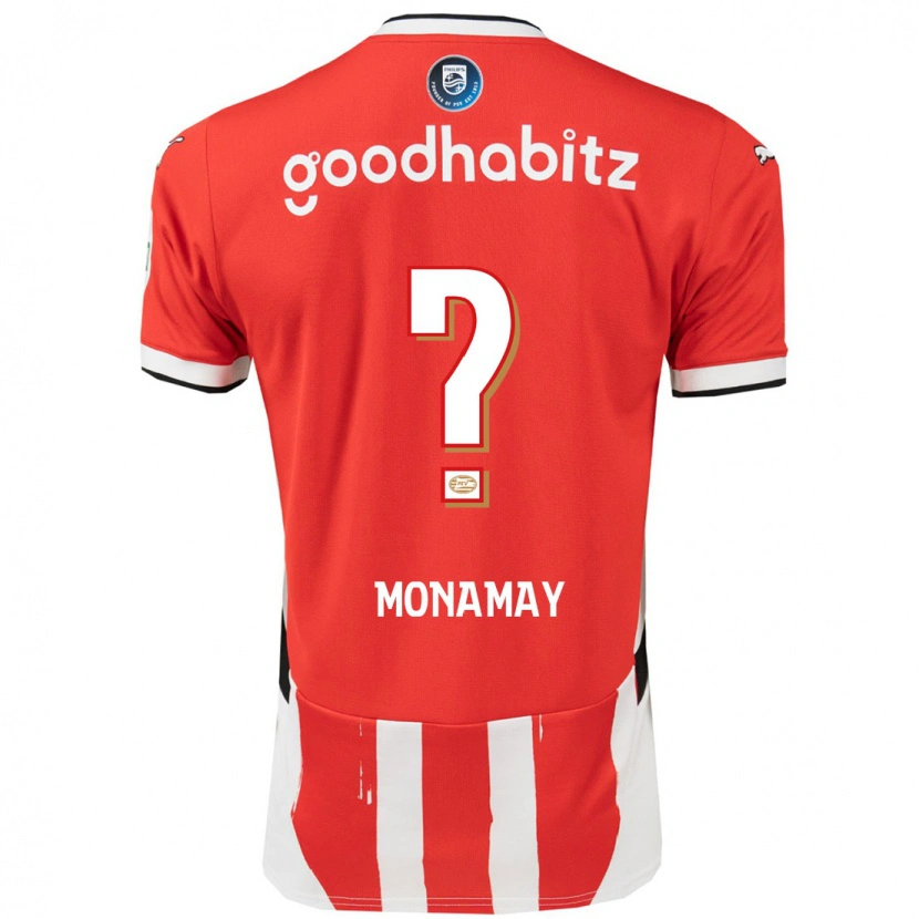 Danxen Dzieci Madi Monamay #0 Czerwony Biały Domowa Koszulka 2024/25 Koszulki Klubowe