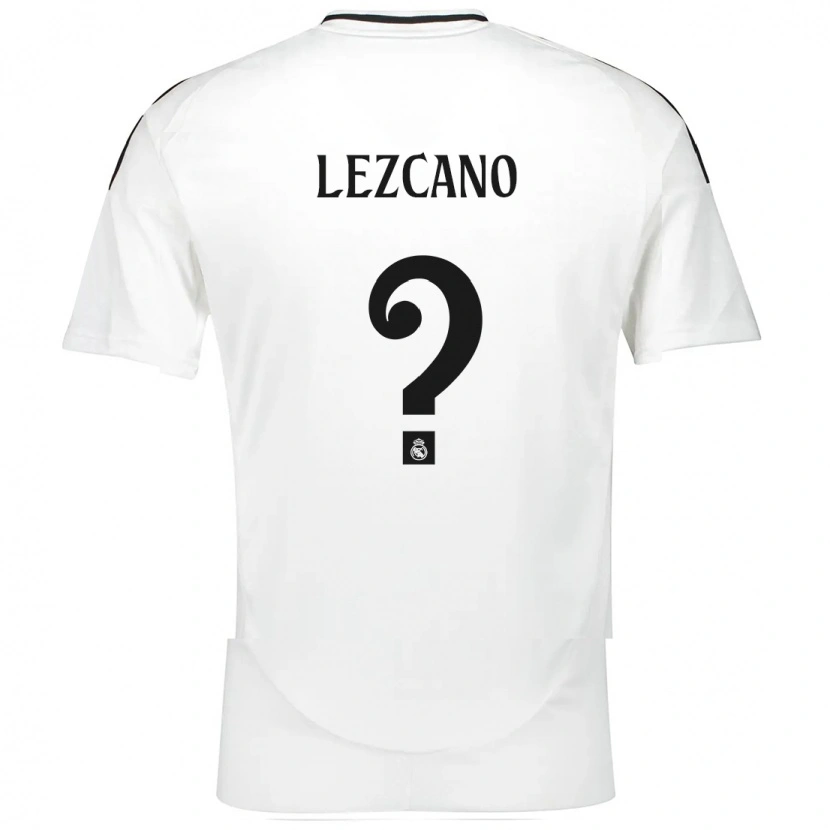 Danxen Dzieci Álvaro Lezcano #0 Biały Domowa Koszulka 2024/25 Koszulki Klubowe