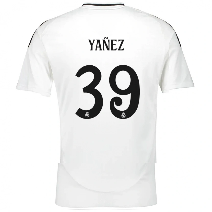 Danxen Dzieci Daniel Yañez #39 Biały Domowa Koszulka 2024/25 Koszulki Klubowe