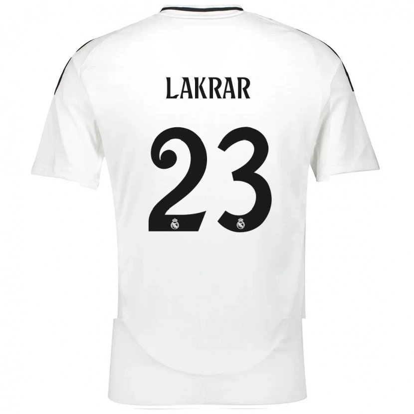Danxen Dzieci Maëlle Lakrar #23 Biały Domowa Koszulka 2024/25 Koszulki Klubowe