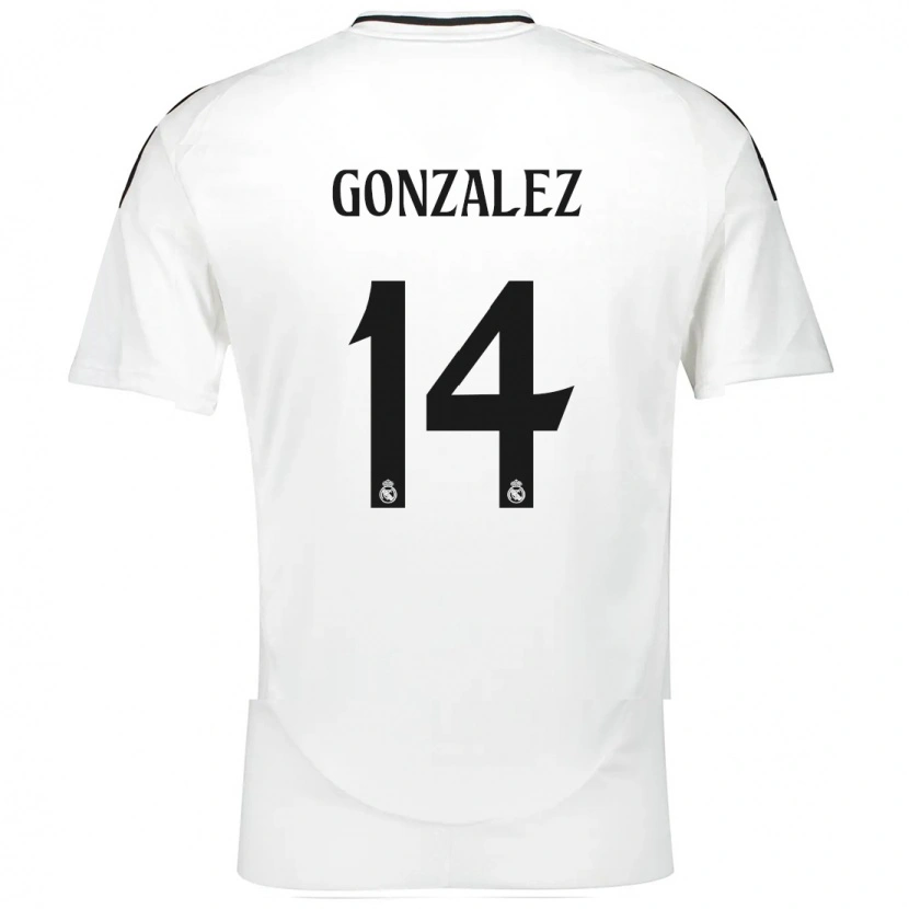 Danxen Dzieci David González #14 Biały Domowa Koszulka 2024/25 Koszulki Klubowe