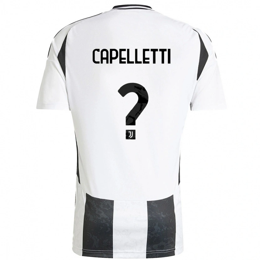 Danxen Dzieci Alessia Capelletti #0 Biały Czarny Domowa Koszulka 2024/25 Koszulki Klubowe