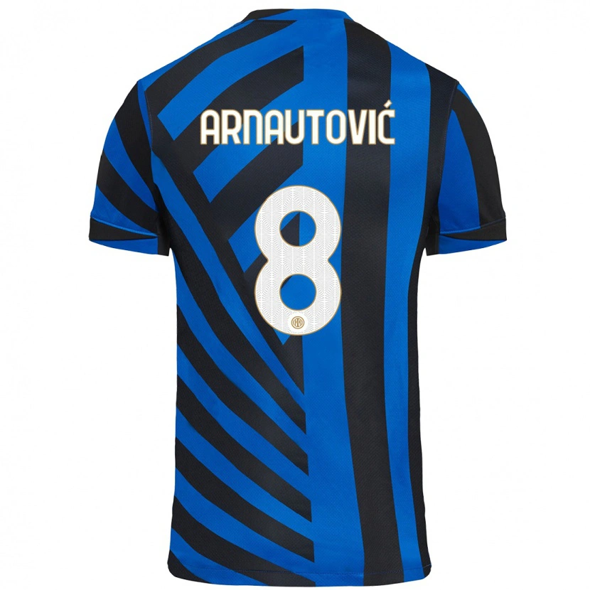 Danxen Dzieci Marko Arnautovic #8 Niebiesko-Czarny Domowa Koszulka 2024/25 Koszulki Klubowe