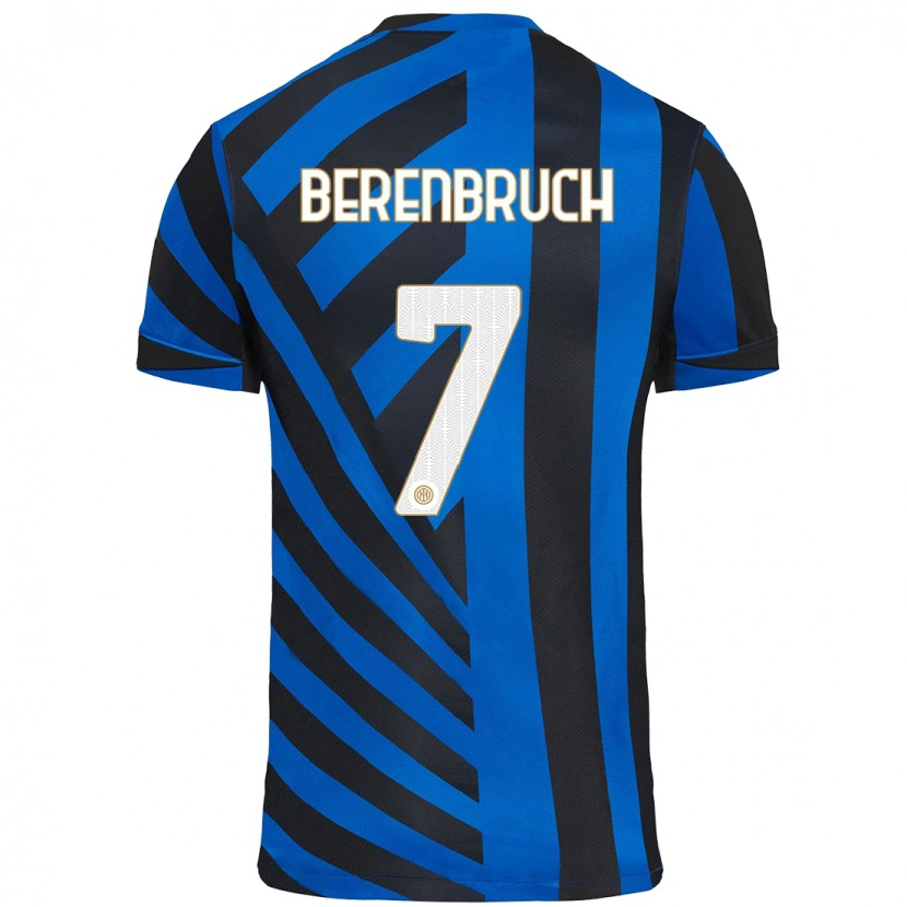 Danxen Dzieci Thomas Berenbruch #7 Niebiesko-Czarny Domowa Koszulka 2024/25 Koszulki Klubowe