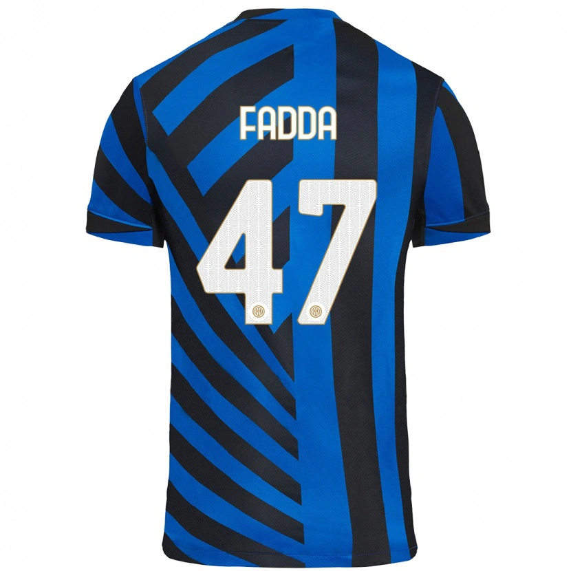 Danxen Dzieci Paola Fadda #47 Niebiesko-Czarny Domowa Koszulka 2024/25 Koszulki Klubowe