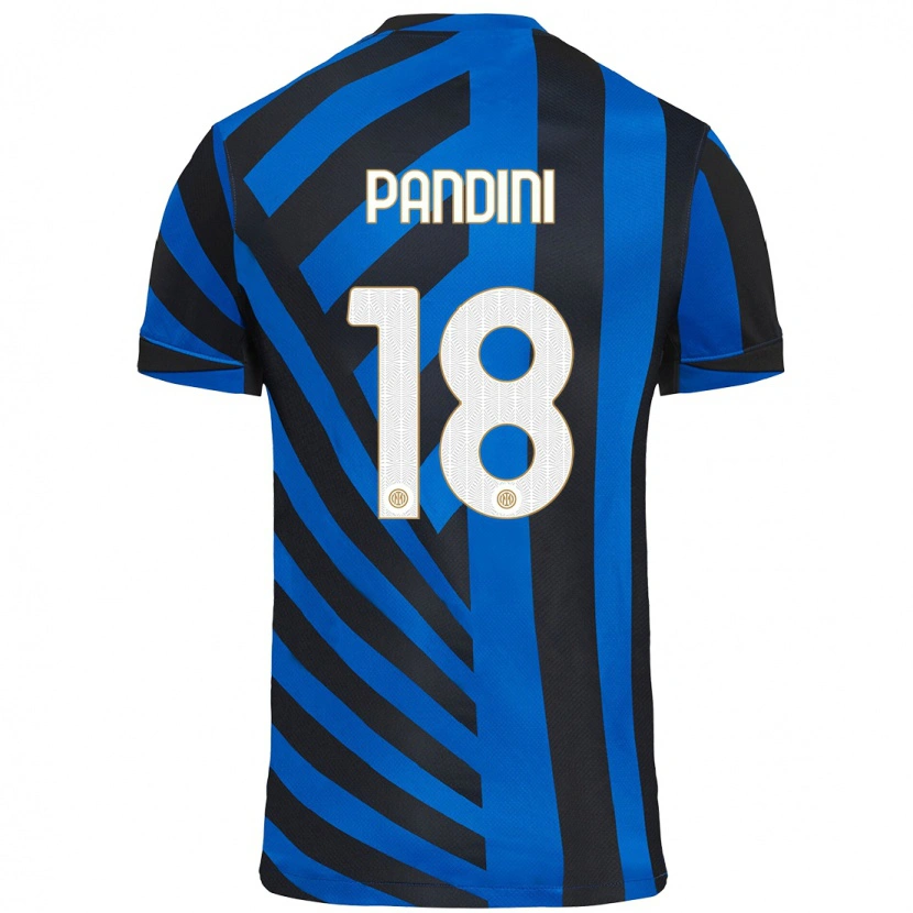 Danxen Dzieci Marta Pandini #18 Niebiesko-Czarny Domowa Koszulka 2024/25 Koszulki Klubowe