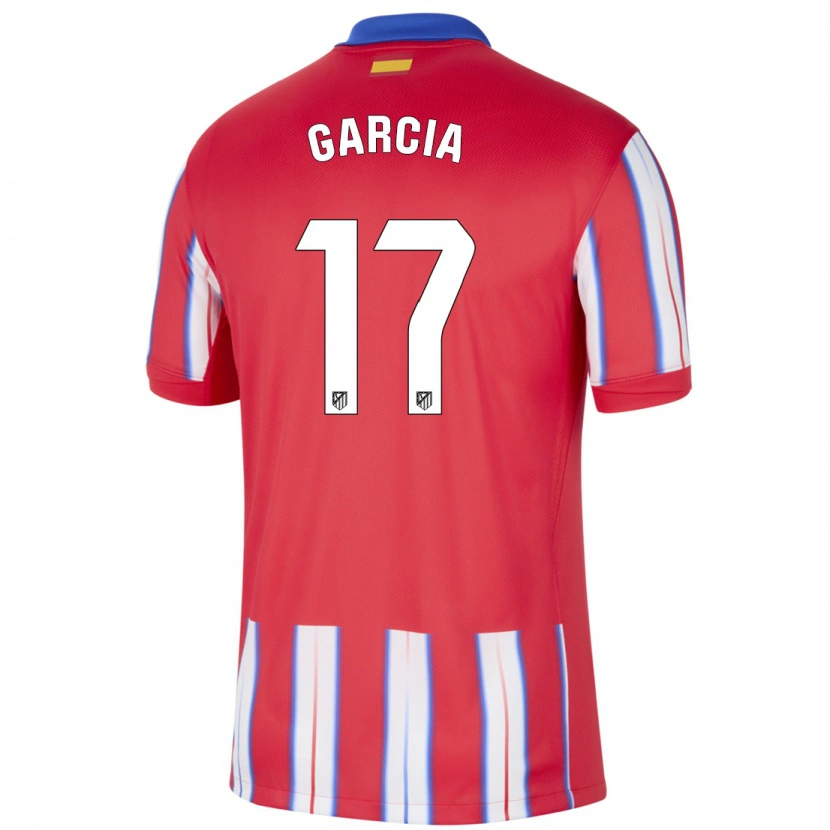 Danxen Dzieci Gaby García #17 Czerwony Biały Niebieski Domowa Koszulka 2024/25 Koszulki Klubowe