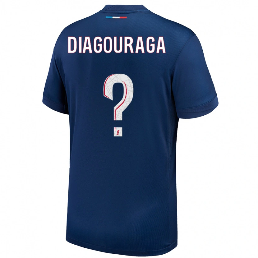 Danxen Dzieci Toumani Diagouraga #0 Granatowy Biały Domowa Koszulka 2024/25 Koszulki Klubowe