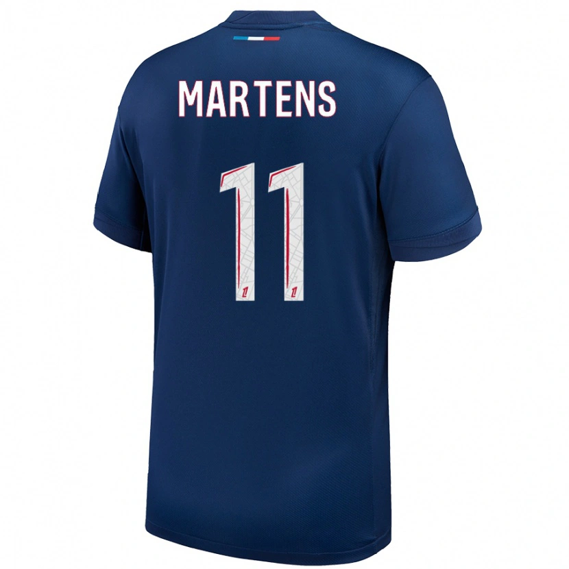 Danxen Dzieci Lieke Martens #11 Granatowy Biały Domowa Koszulka 2024/25 Koszulki Klubowe