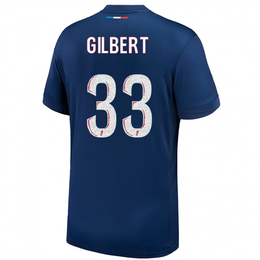Danxen Dzieci Tara Elimbi Gilbert #33 Granatowy Biały Domowa Koszulka 2024/25 Koszulki Klubowe