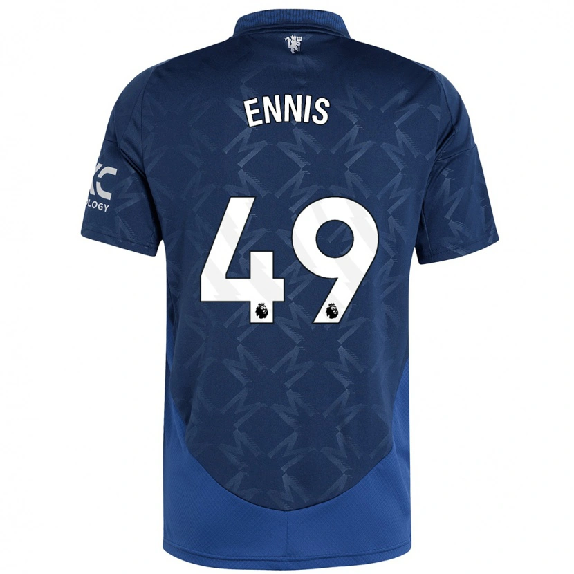 Danxen Dzieci Ethan Ennis #49 Indygo Wyjazdowa Koszulka 2024/25 Koszulki Klubowe