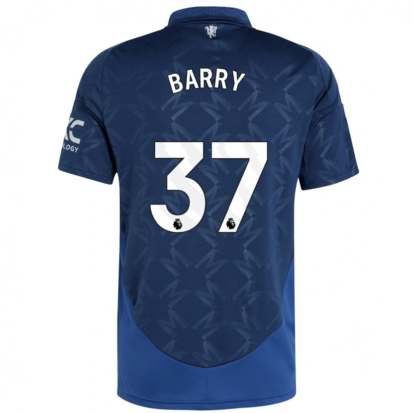 Danxen Dzieci Keira Barry #37 Indygo Wyjazdowa Koszulka 2024/25 Koszulki Klubowe