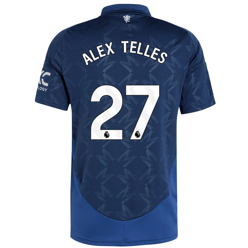Danxen Dzieci Alex Nicolao Telles #27 Indygo Wyjazdowa Koszulka 2024/25 Koszulki Klubowe