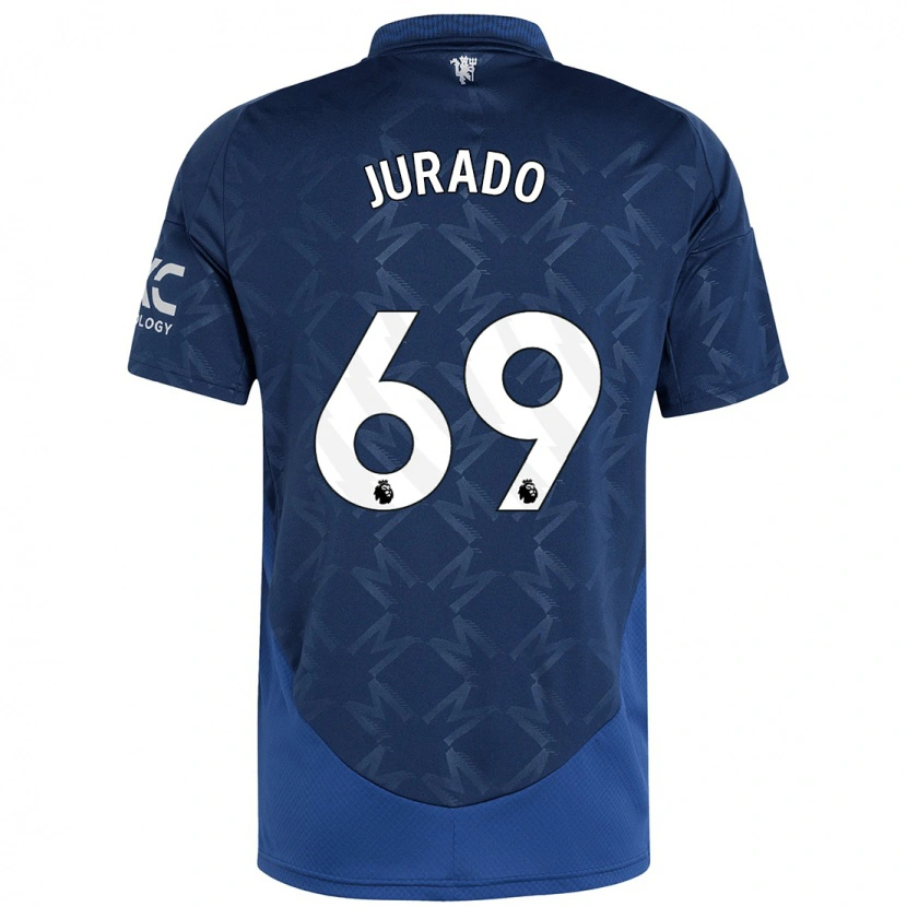 Danxen Dzieci Marc Jurado #69 Indygo Wyjazdowa Koszulka 2024/25 Koszulki Klubowe