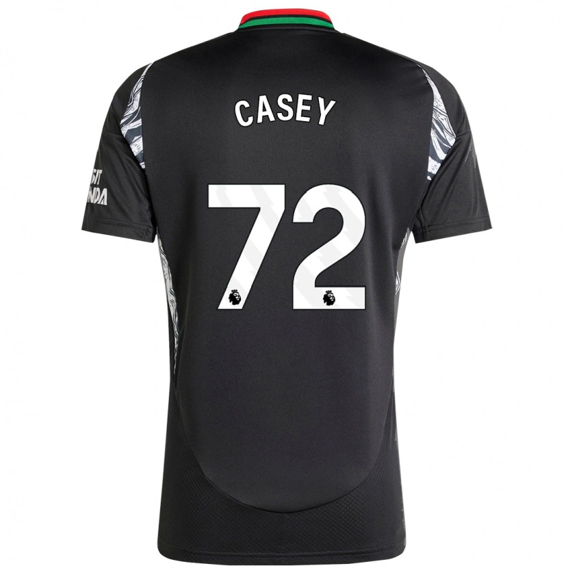 Danxen Dzieci Dan Casey #72 Czarny Wyjazdowa Koszulka 2024/25 Koszulki Klubowe
