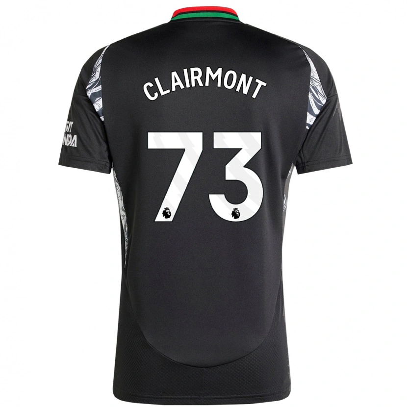 Danxen Dzieci Reece Clairmont #73 Czarny Wyjazdowa Koszulka 2024/25 Koszulki Klubowe