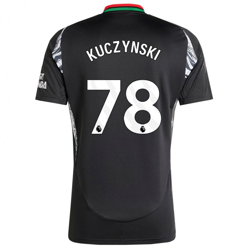 Danxen Dzieci Max Kuczynski #78 Czarny Wyjazdowa Koszulka 2024/25 Koszulki Klubowe