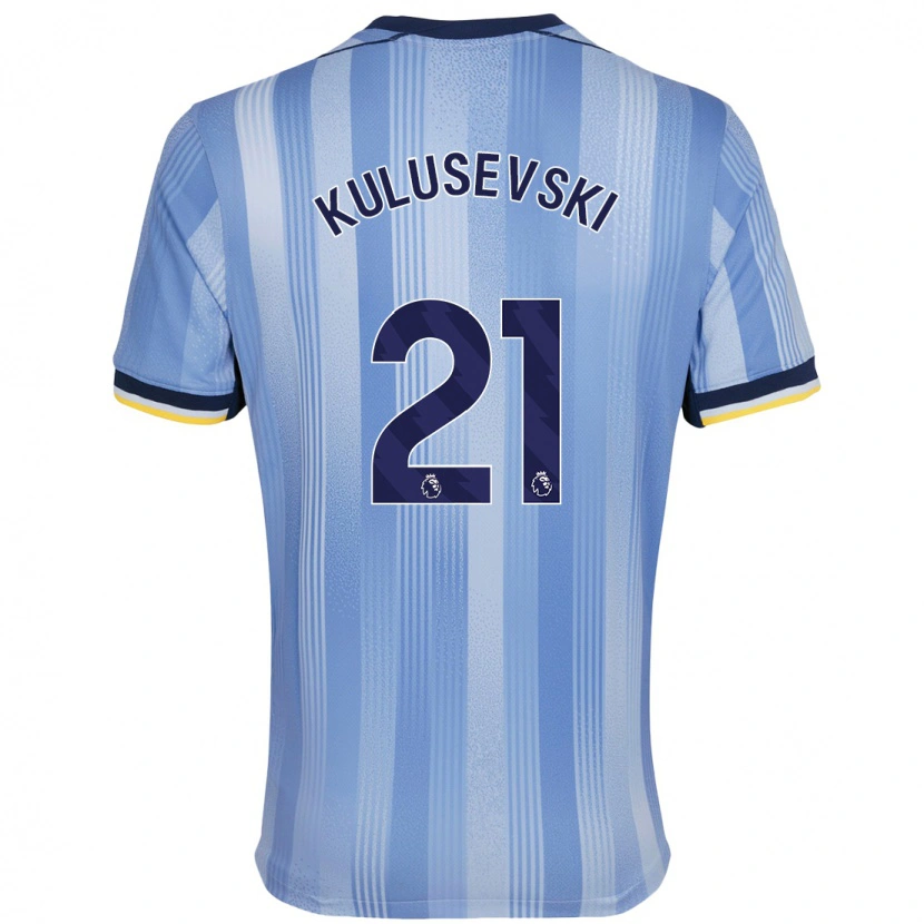 Danxen Dzieci Dejan Kulusevski #21 Jasnoniebieski Wyjazdowa Koszulka 2024/25 Koszulki Klubowe