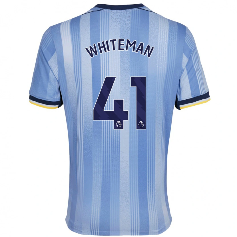 Danxen Dzieci Alfie Whiteman #41 Jasnoniebieski Wyjazdowa Koszulka 2024/25 Koszulki Klubowe