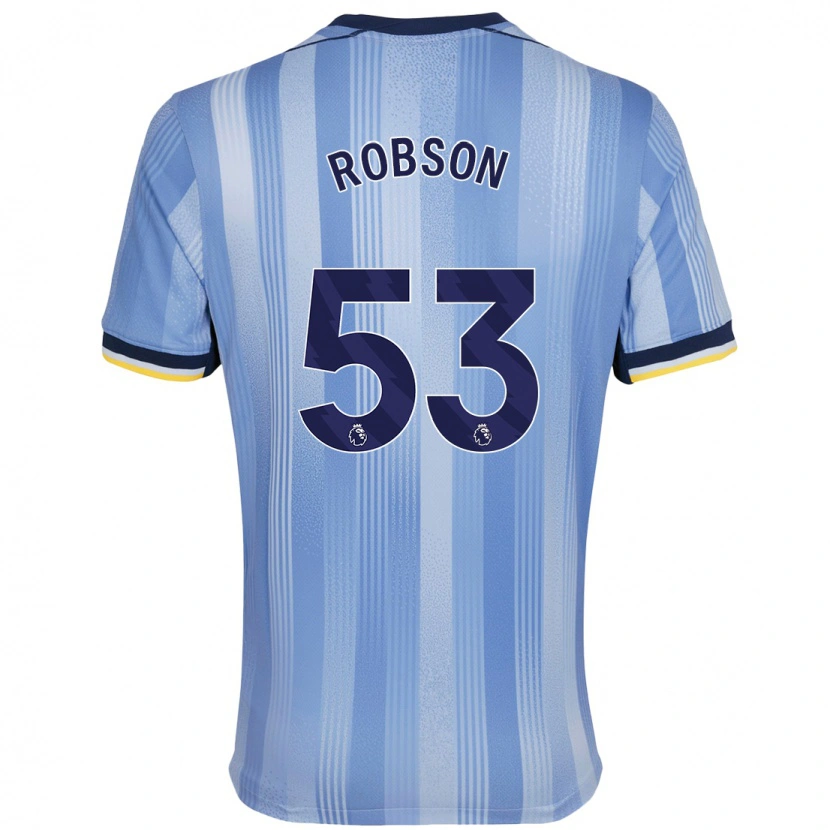 Danxen Dzieci Max Robson #53 Jasnoniebieski Wyjazdowa Koszulka 2024/25 Koszulki Klubowe