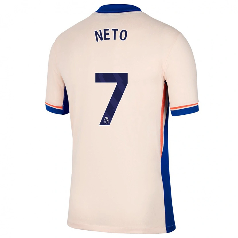 Danxen Dzieci Pedro Neto #7 Jasnobeżowy Wyjazdowa Koszulka 2024/25 Koszulki Klubowe